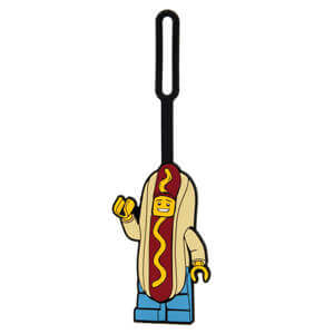 Lego Hot Dog Guy Bag Tag